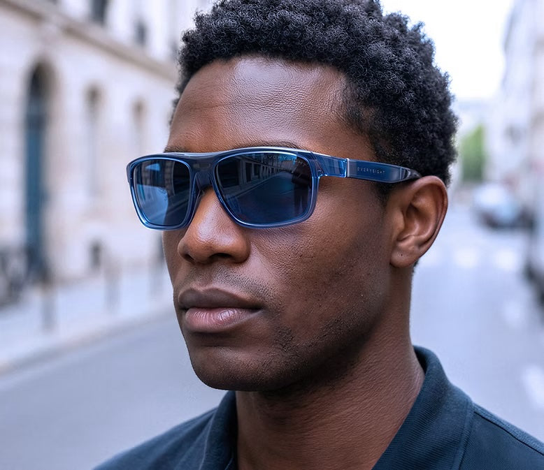 Man wearing Maverick Glasses