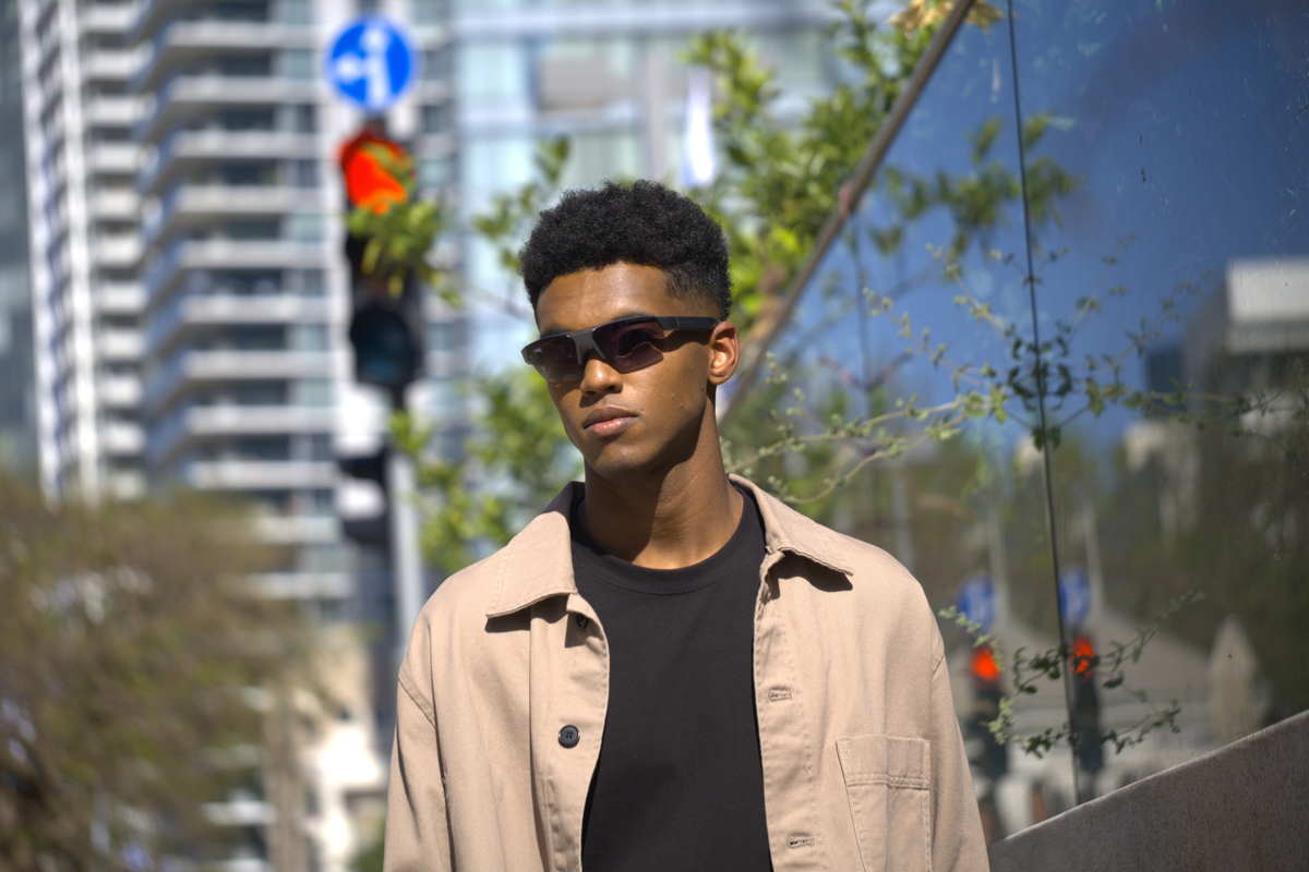Image of man wearing Maverick Sport Glasses