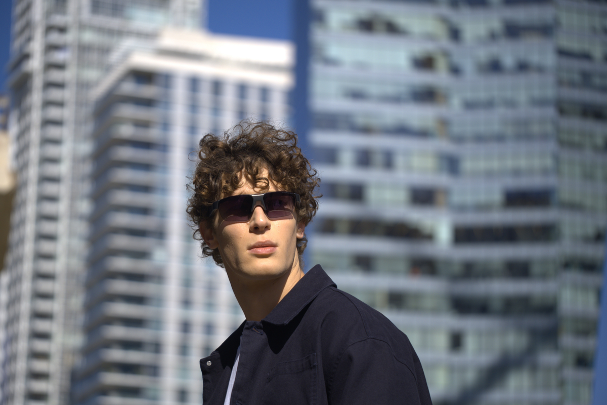 Image of man wearing Maverick Sport Glasses