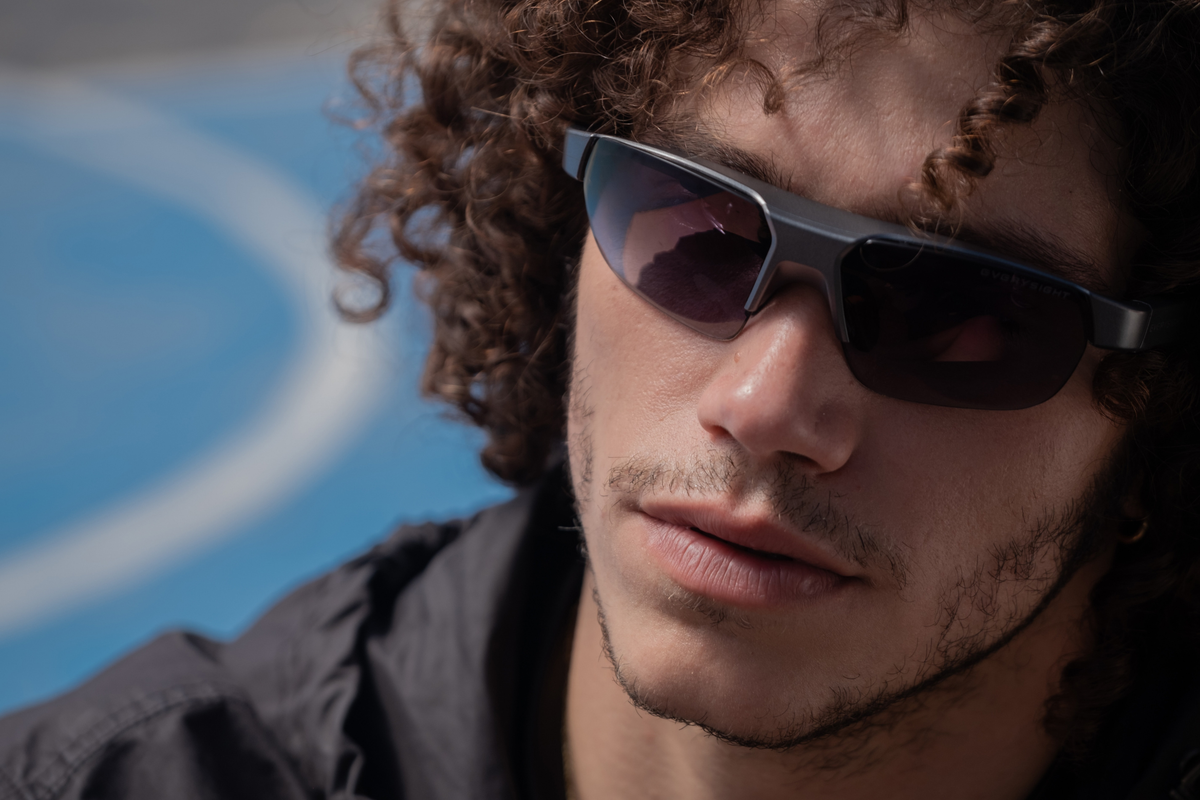 Man wearing Maverick Sport Glasses