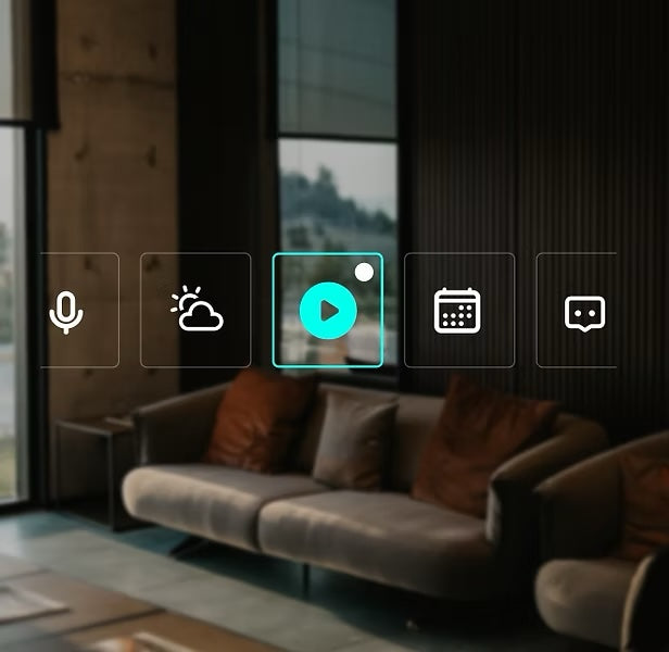 AR overlay of options